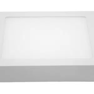 PLAFONIERA QUADRA DA SUPERFICIE A LED LUCE CALDA 18W 220V