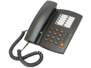 TELEFONO STANDARD CON VIVAVOCE NERO