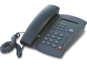 TELEFONO DEDICATO CON DISPLAY E VIVAVOCE NERO