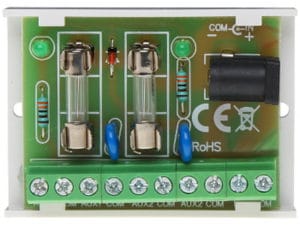 SCHEDA DISTRIBUZIONE ALIMENTAZIONI 2 FUSIBILI