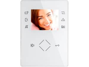 MONITOR BIANCO VIVAVOCE IP DA PARETE SLIM LCD