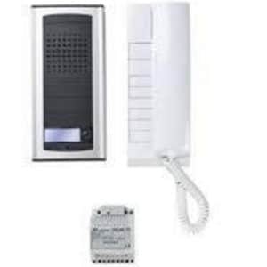 KIT CITOFONICO MONOFAMILIARE ESTENSIBILE A QUADRIFAMILIARE