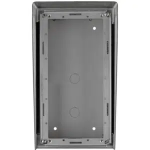 SCATOLA DA PARETE IN ACCIAIO INOX PER PULSANTIERA A 2 MODULI