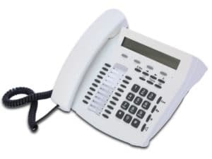 TELEFONO POSTO OPERATORE CON DISPLAY E VIVAVOCE BIANCO