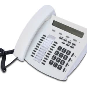 TELEFONO POSTO OPERATORE CON DISPLAY E VIVAVOCE BIANCO