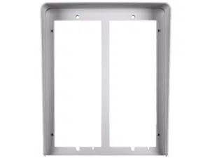 VISIERA IN ALLUMINIO PER PULSANTIERA CON 4 MODULI SU 2 FILE
