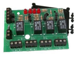 SCHEDA CON 4 USCITE 12V 1Ah