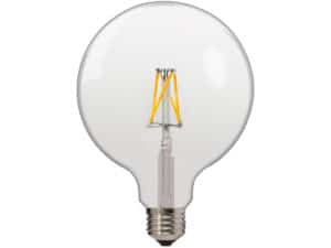 LAMPADINA LED A GLOBO A FILAMENTO E27 LUCE CALDA 4W 220V