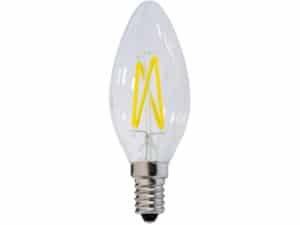 LAMPADINA LED A OLIVA A FILAMENTO E14 LUCE CALDA 4W 220V