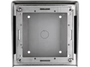 SCATOLA DA PARETE IN ACCIAIO INOX PER PULSANTIERA A 1 MODULO