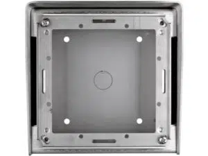 SCATOLA DA PARETE IN ACCIAIO INOX PER PULSANTIERA A 1 MODULO