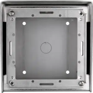 SCATOLA DA PARETE IN ACCIAIO INOX PER PULSANTIERA A 1 MODULO