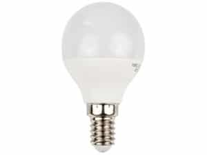 LAMPADINA LED A SFERA TRASLUCIDA E14 LUCE CALDA 6W 220V