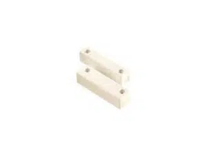 CONTATTO MAGNETICO A VISTA IN PLASTICA BIANCA CON TERMINALI