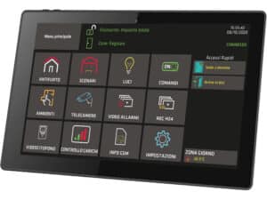 monitor di comando touch screen per gestione