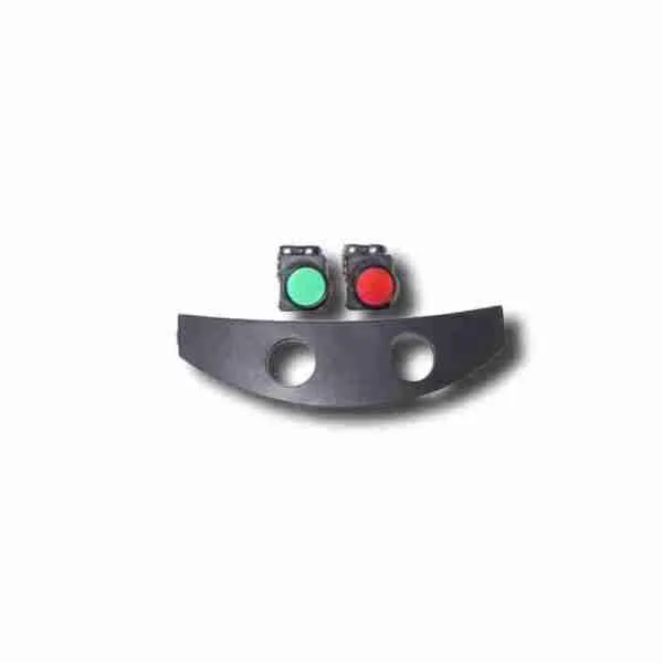 set pulsante verde e rosso per box lb