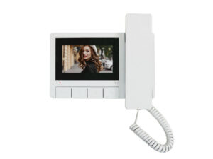 monitor da parete lcd a colori con cornetta 4 pulsanti